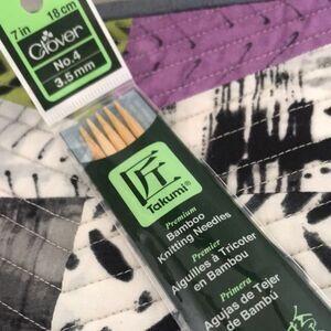 Clover Bamboo Double Pointed Knitting Needles sz US #4 3.5mm 7inch Set